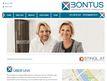 Tablet Screenshot of bontus.at